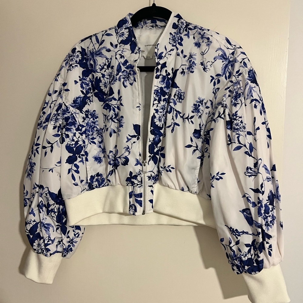 ANTHROPOLOGIE CROPPED BOMBER JACKET